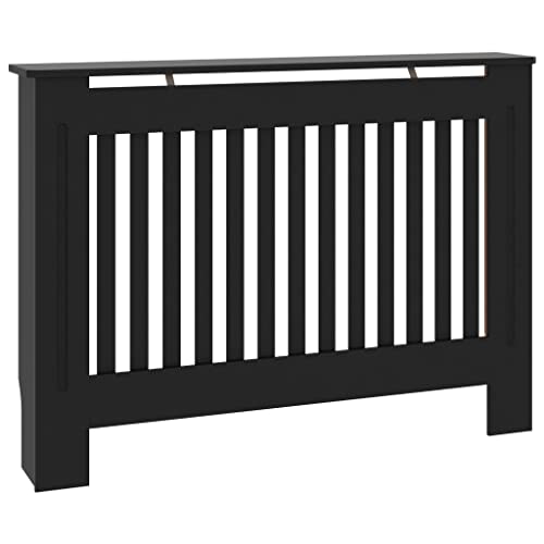 loibinfen Modern Radiator Cover Heating Covers for Living Room, Bedroom, MDF Heating Cabinet, Black