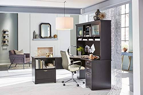 Realspace Magellan Performance 71x22W L-Shaped Desk, Espresso