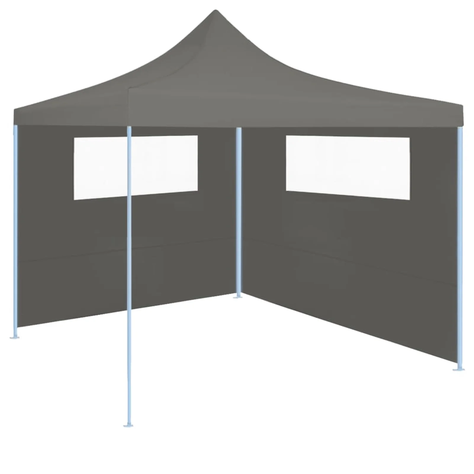 Htovila Gazebo Sidewalls with Windows 2 pcs Anthracite