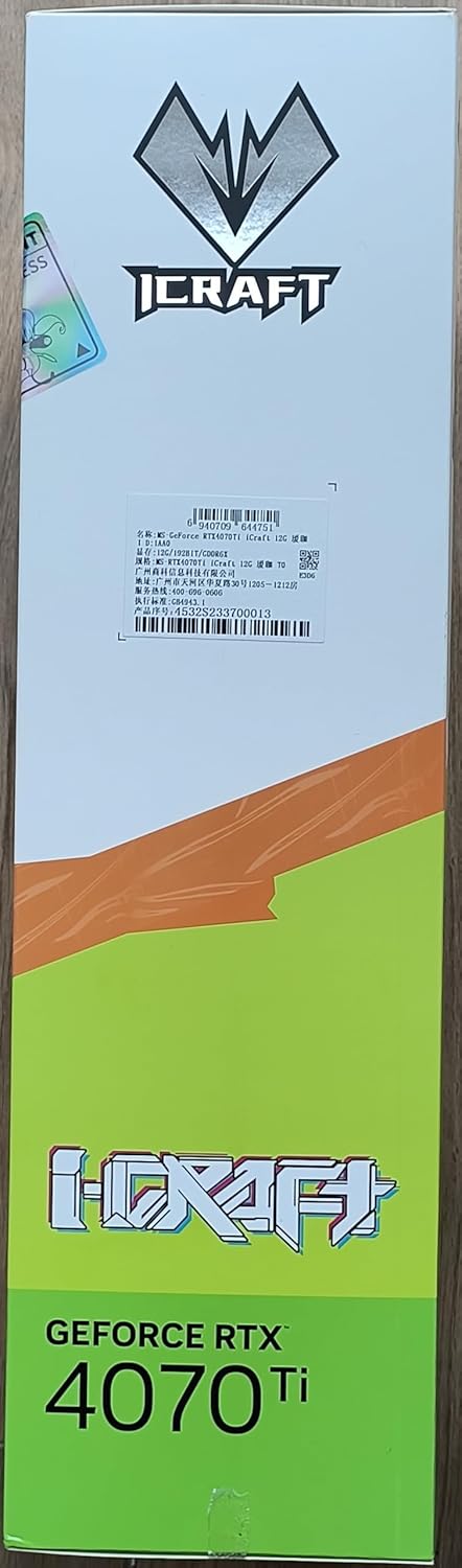 maxsun Geforce RTX 4070 Ti iCraft Limited Edition OC 12GB GDDR6X Video Graphics Card GPU for Computer Gaming PC HDMI2.1 DLSS 3.5 PCIE 4.0 X16 RGB 𝗔𝗻𝗶𝗺𝗲 𝗪𝗵𝗶𝘁𝗲 𝗚𝗣𝗨