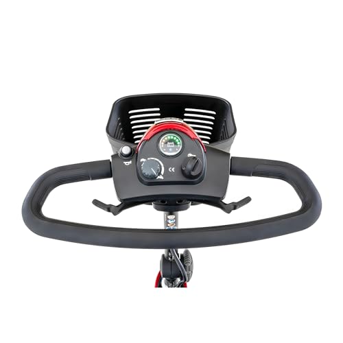 Pride Mobility Go Go Elite Traveller 3-Wheel Scooter - Travel Mobility for Adults, 18 Ah Battery, 300 Lbs Weight Capacity, Blue, Seat Dimensions - 17" W x 17" D - SC40E-18AH