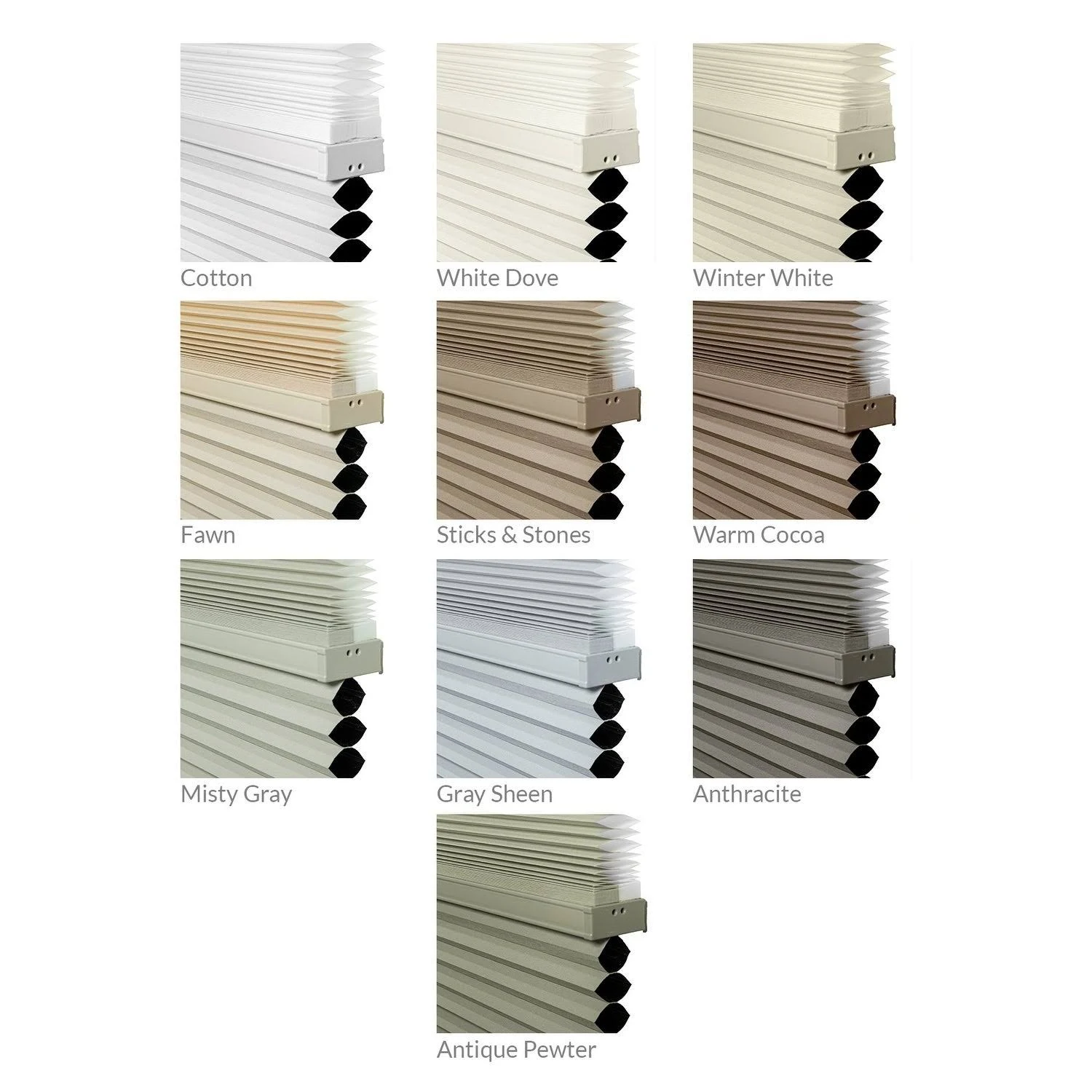 Chicology Day N& Night Cordless Cellular Shades, Fawn - 38x22 x 72x22