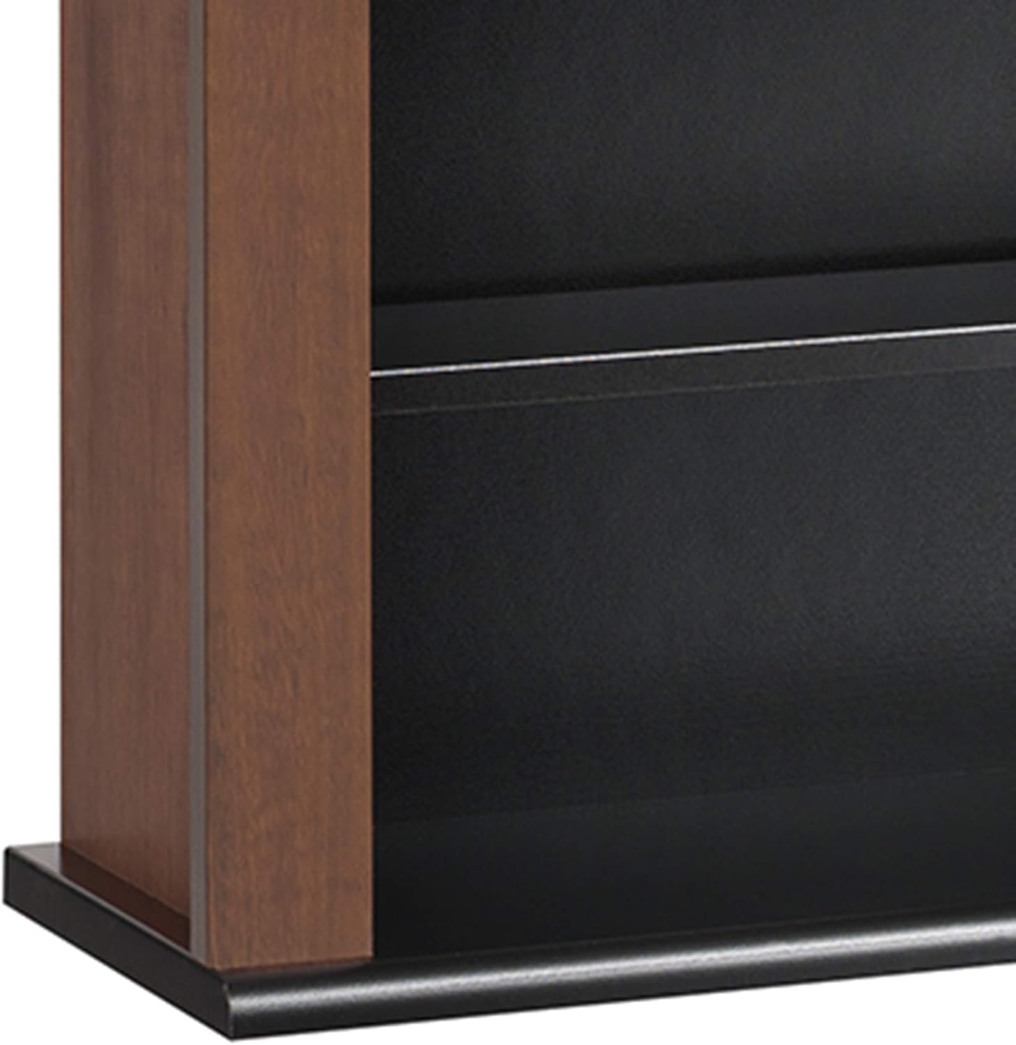 Prepac Triple Wall Mounted Storage Cabinet, Cherry and Black