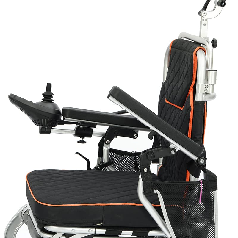 Culver Mobility Shawk Electric Wheelchair for Adults, All Terrain Lightweight Foldable Wheelchairs,Power Motorized Electric Wheel Chair, Comfortable Remote Control Mobility Aid (Gray)