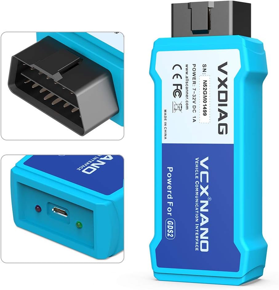 VXDIAG VCX Nano GDS2 and Tech2Win Diagnostic Programming System for GM/Opel WiFi Version