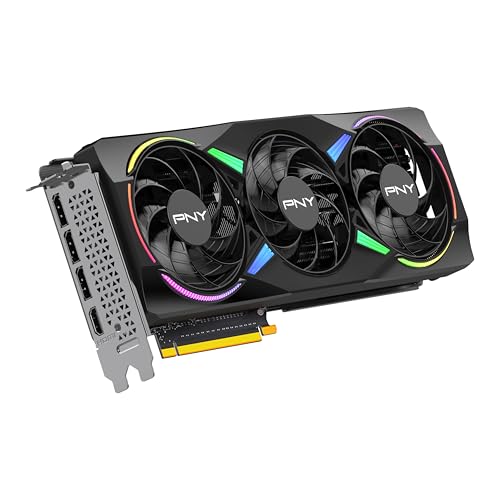 PNY NVIDIA GeForce RTX™ 5070 12GB ARGB Overclocked Triple Fan Graphics Card (DLSS 4, PCIe® 5.0, HDMI®/DP 2.1, 2.4-Slot, Epic-X™ RGB Lighting)
