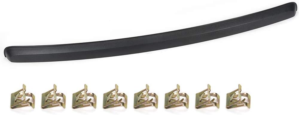 PIT66 Hood Molding Trim Moulding, Compatible with 07-13 GMC Sierra 1500, GM1235109 10385156 Hood Panel Molding Pack of 2