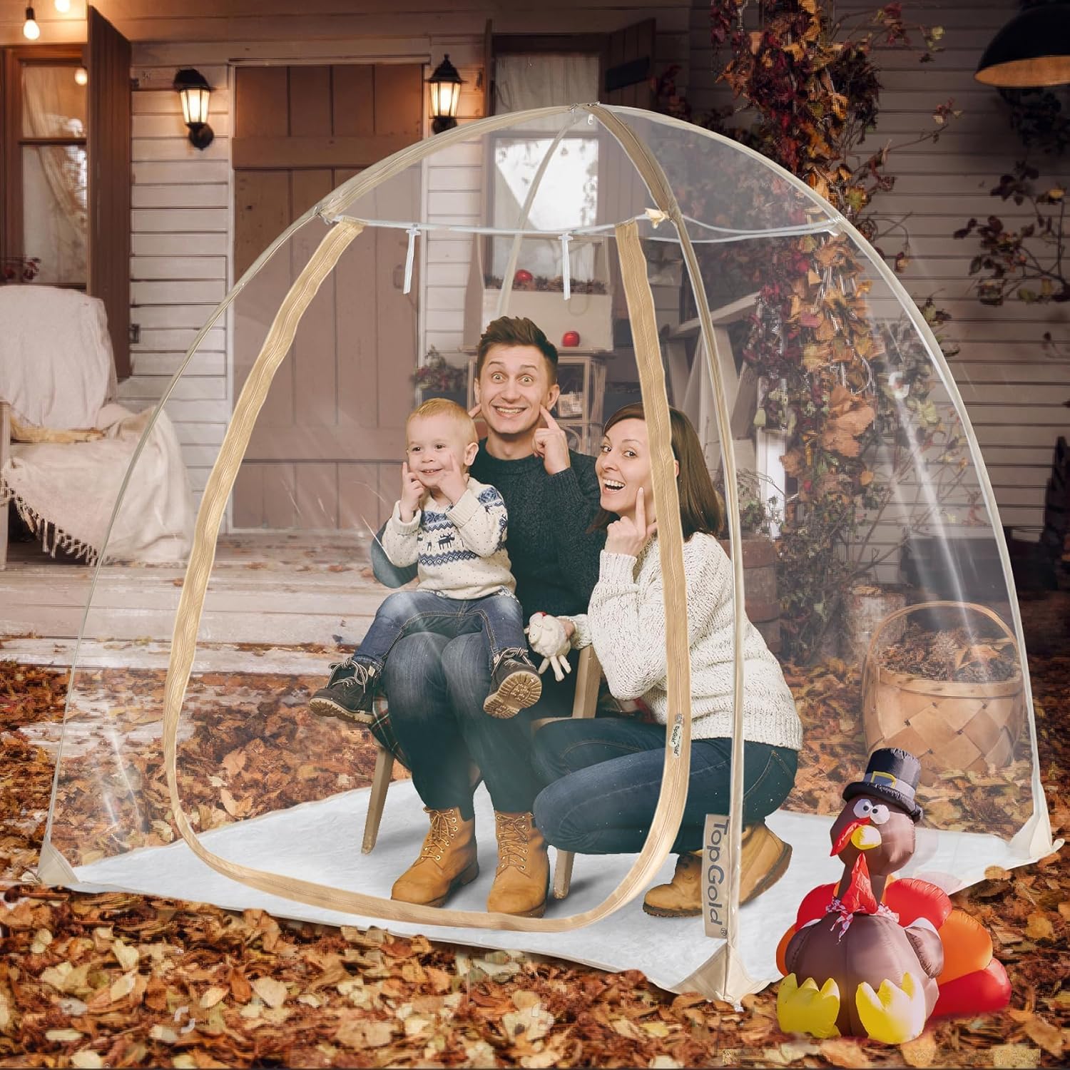 Tent Clear Bubble Tent Weatherproof Pod Tent Winter Pop up Tent for Outside Tent Cold Weather Tent