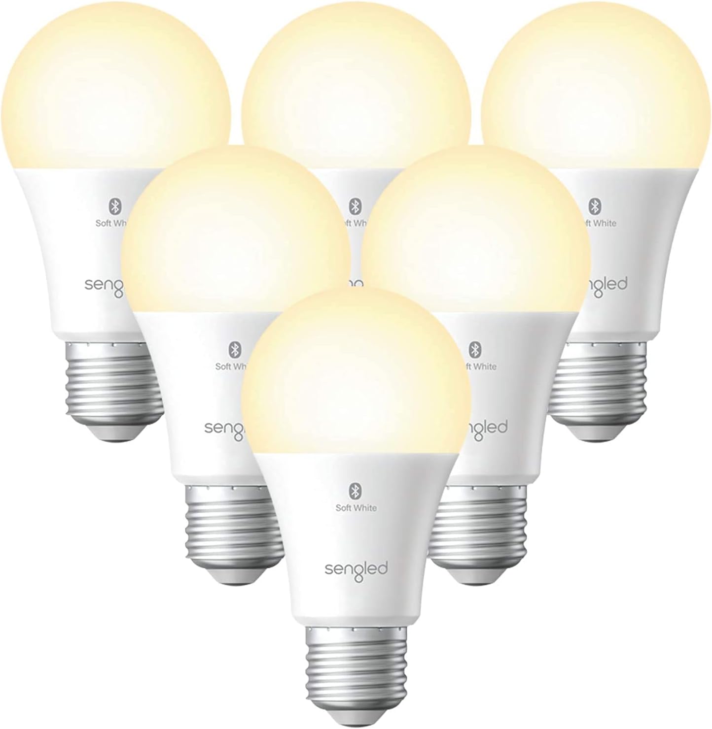 Sengled Smart Light Bulbs, Color Changing Alexa Light Bulb Bluetooth Mesh That Work with Alexa Only, Dimmable LED Bulb A19 E26 Multicolor, High CRI, High Brightness, 9W 800LM, 6 Pack, No Hub Required Pack of 2