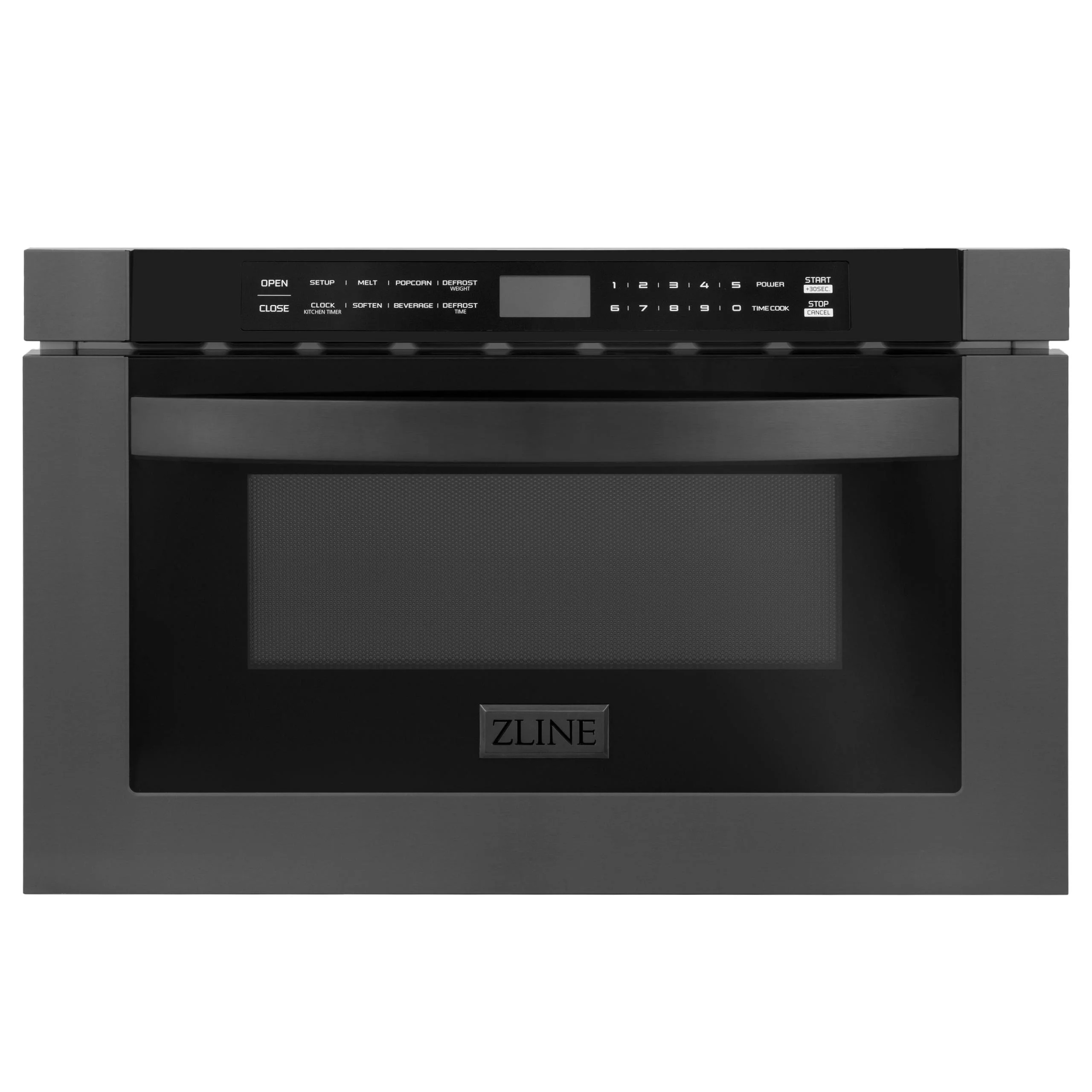 ZLINE 24" 1.2 cu. ft. Microwave Drawer in Black Stainless Steel