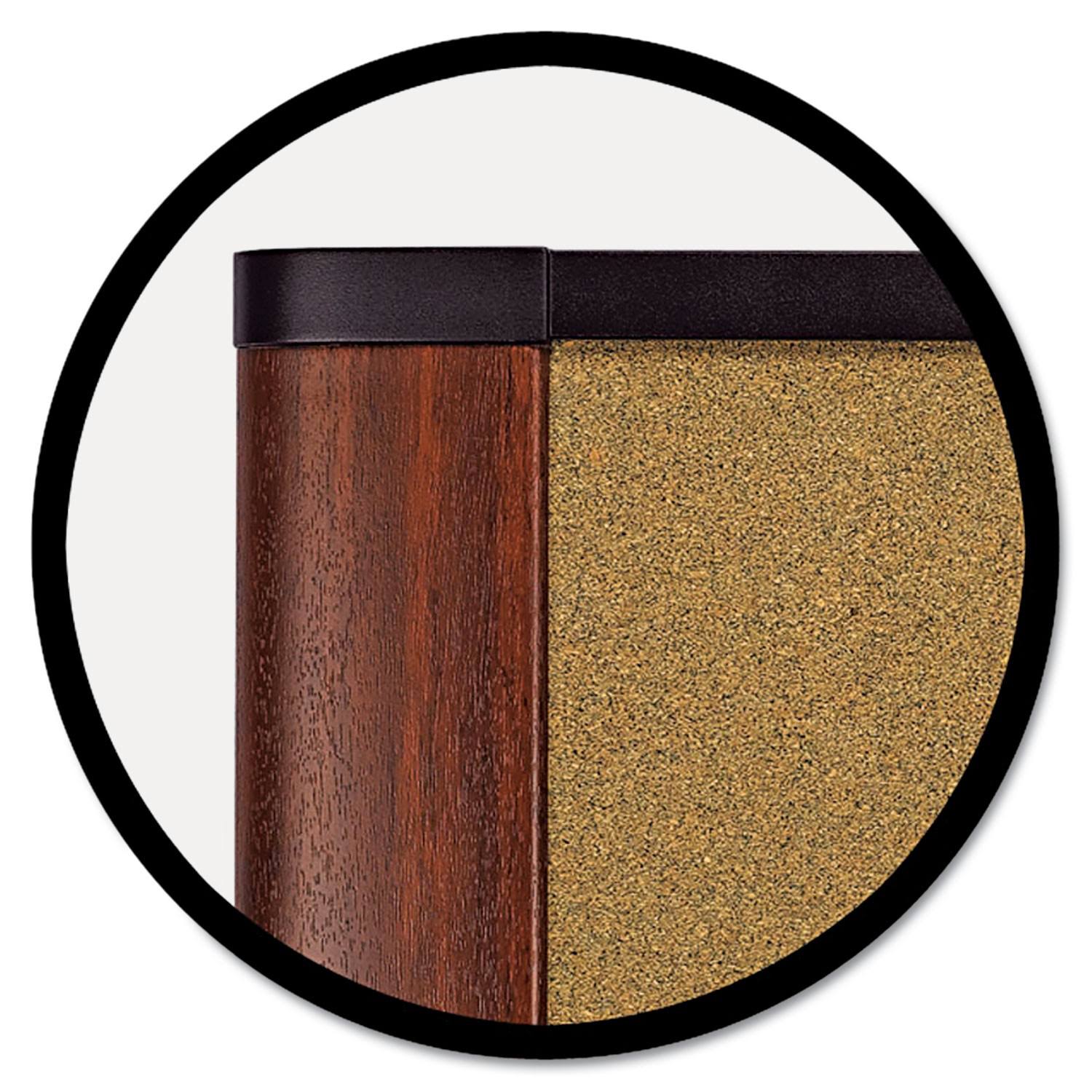 3M Cork Bulletin Board 48 x 36 Mahogany Frame