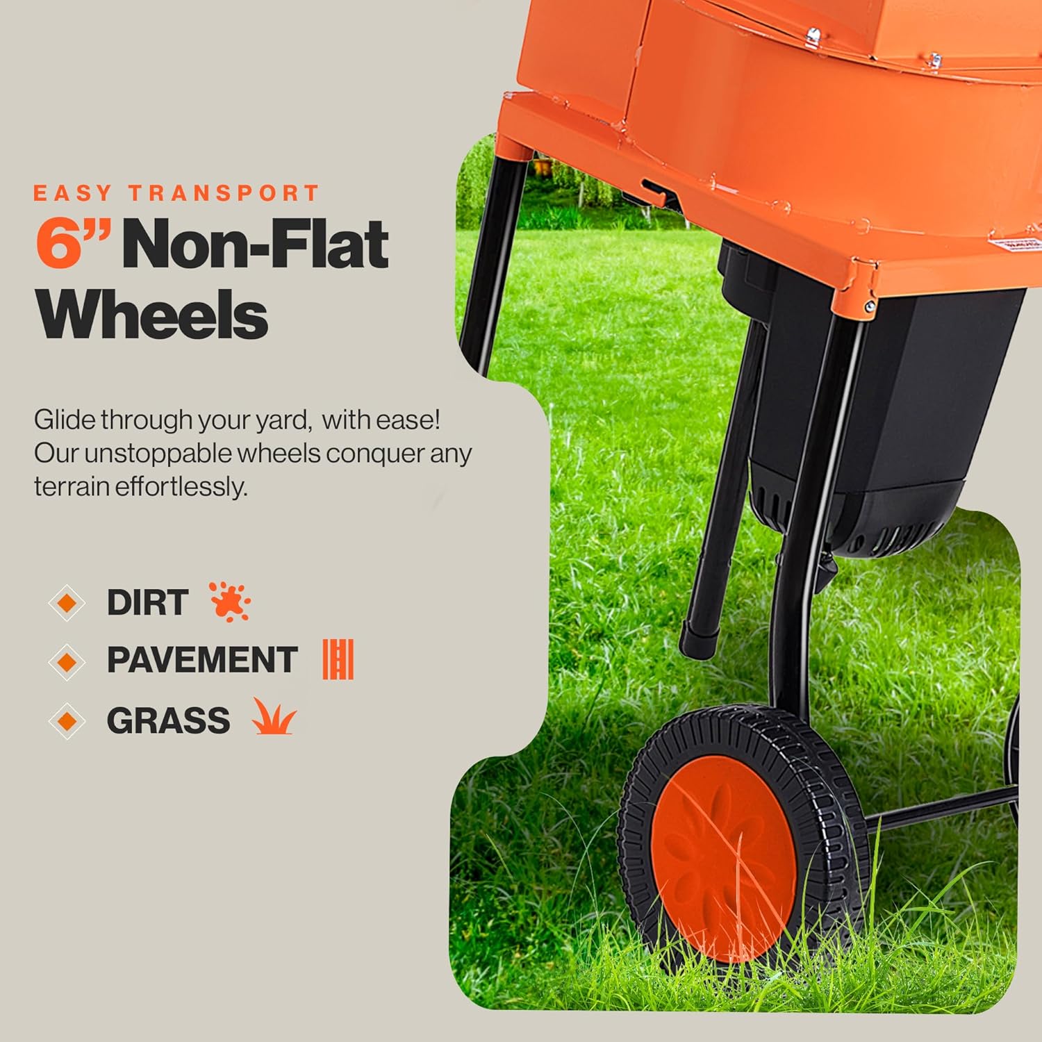 SuperHandy Leaf Mulcher Shredder Electric Green and Waste Management Heavy Duty 120V AC 11" Inch Cutting Blade .5" Inch Cutting Capacity for Leaves, Grass, & Clippings