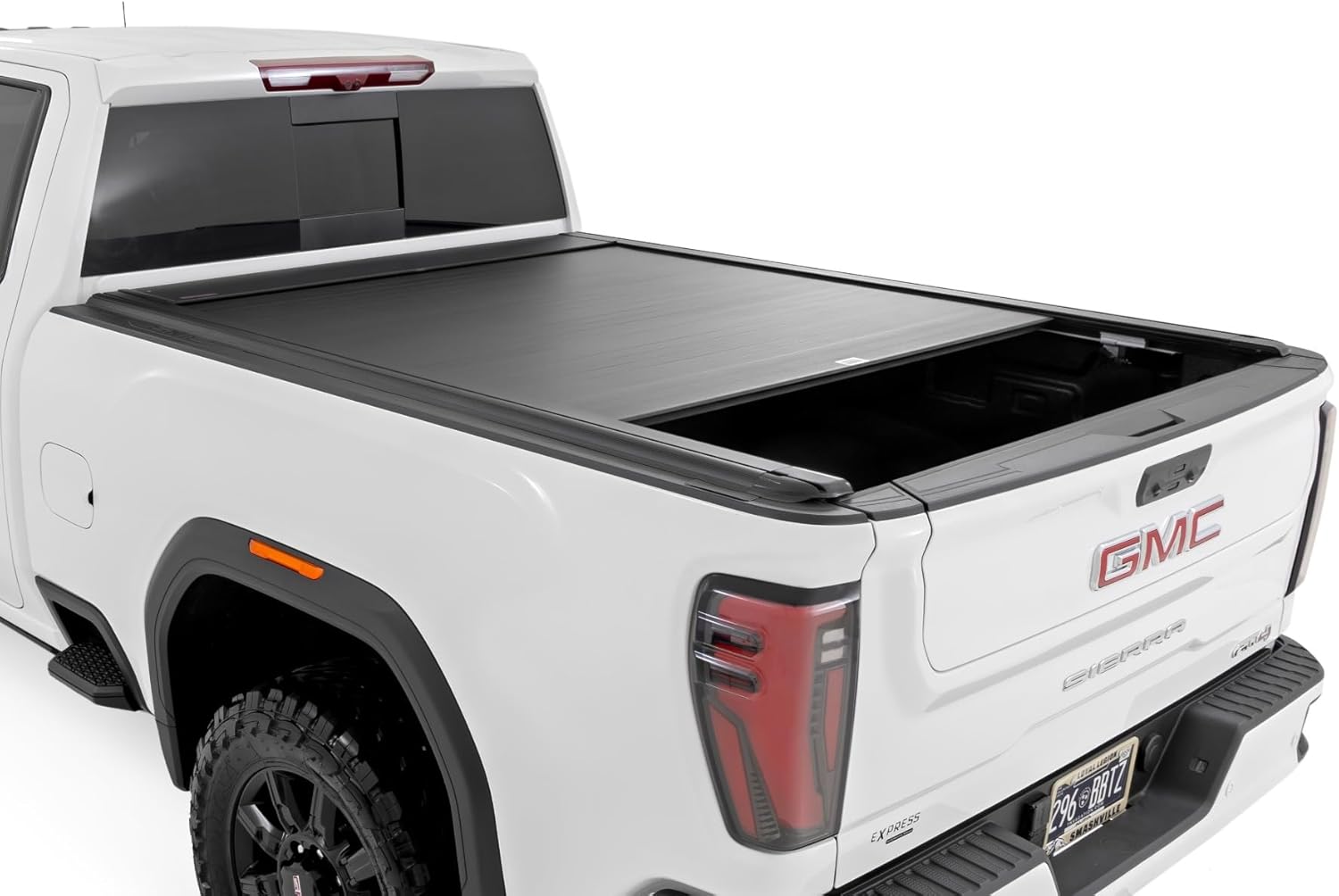 Rough Country Powered Retractable Bed Cover for Chevy Silverado 2500HD/GMC Sierra 2500HD (2020-2024) - Fits 6'9" (82.2") Bed