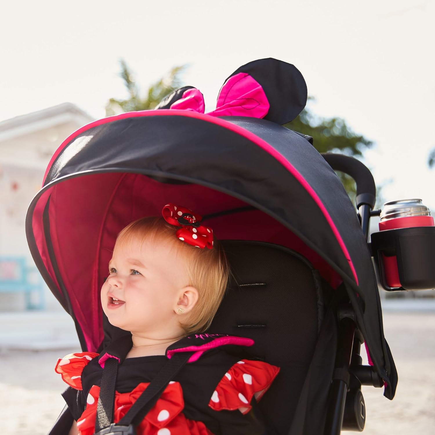 Disney Minnie Mouse Teeny Ultra Compact Stroller, Let's Go Minnie!