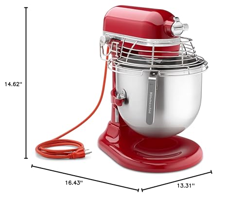 KitchenAid KSM8990CU 8-Quart Commercial Countertop Mixer, 10-Speed, Gear-Driven, Contour Silver