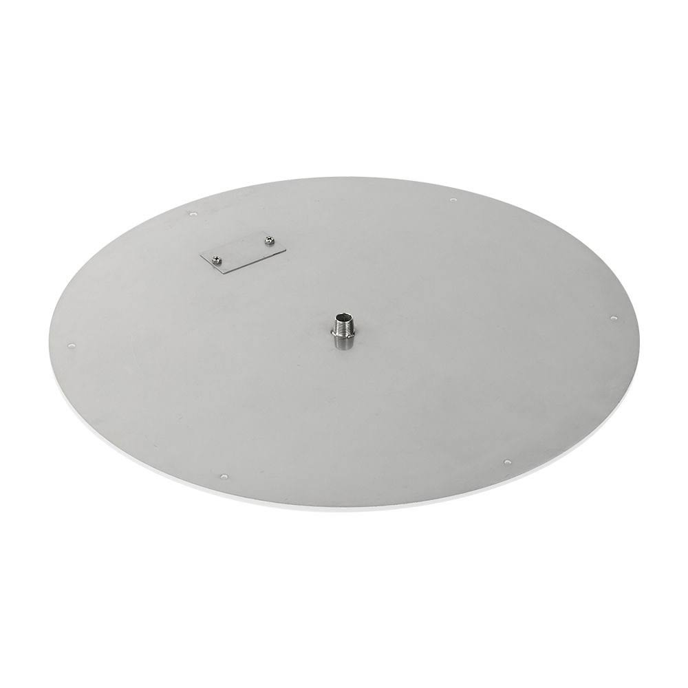 American Fireglass Stainless Steel Round Flat Fire Pit Pan, Size: 24 in.