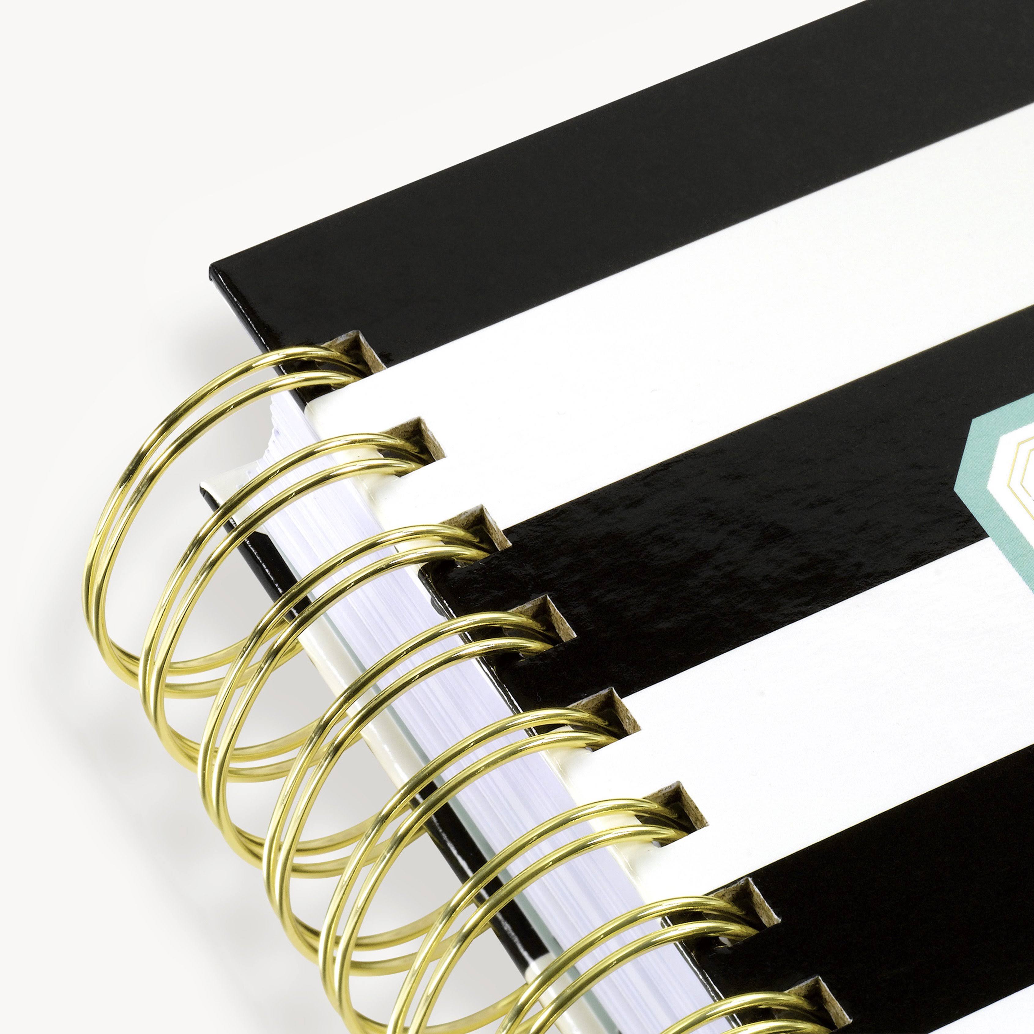 Day Designer 2021-2022 Academic Year Deluxe Weekly Planner, Life and - Black