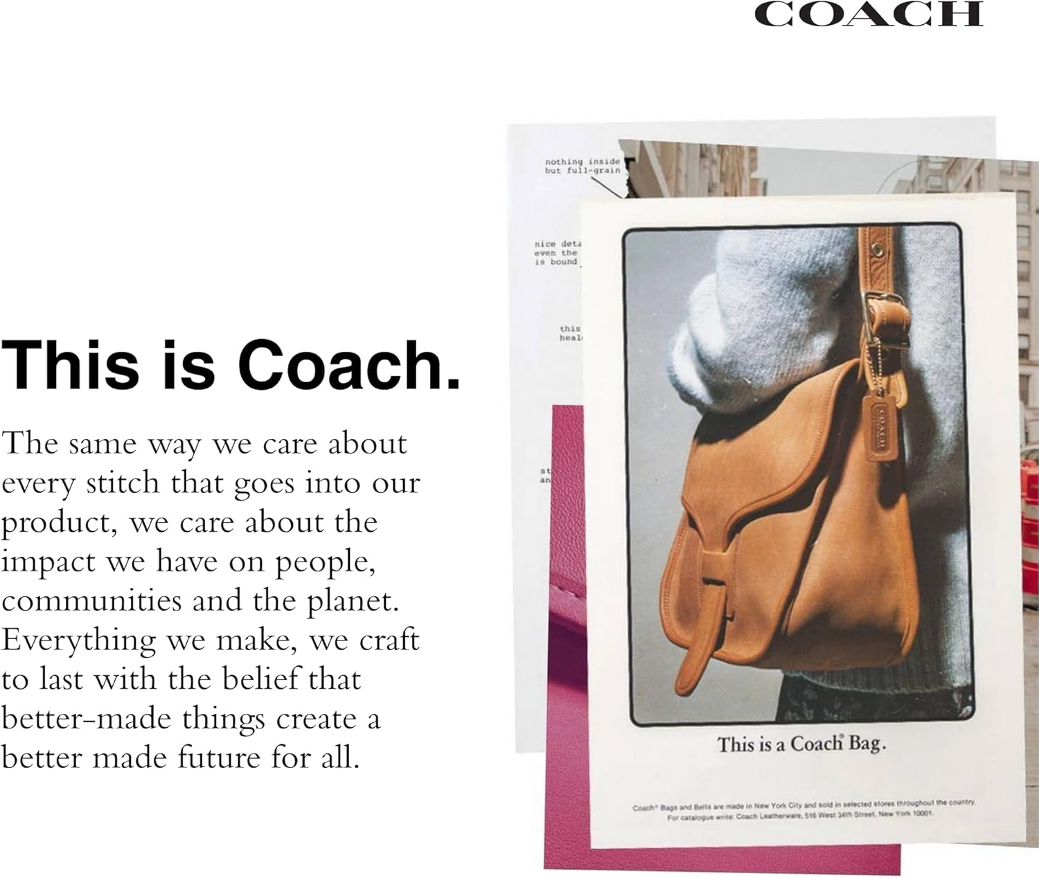 COACH Town Bucket Bag, Brown Black