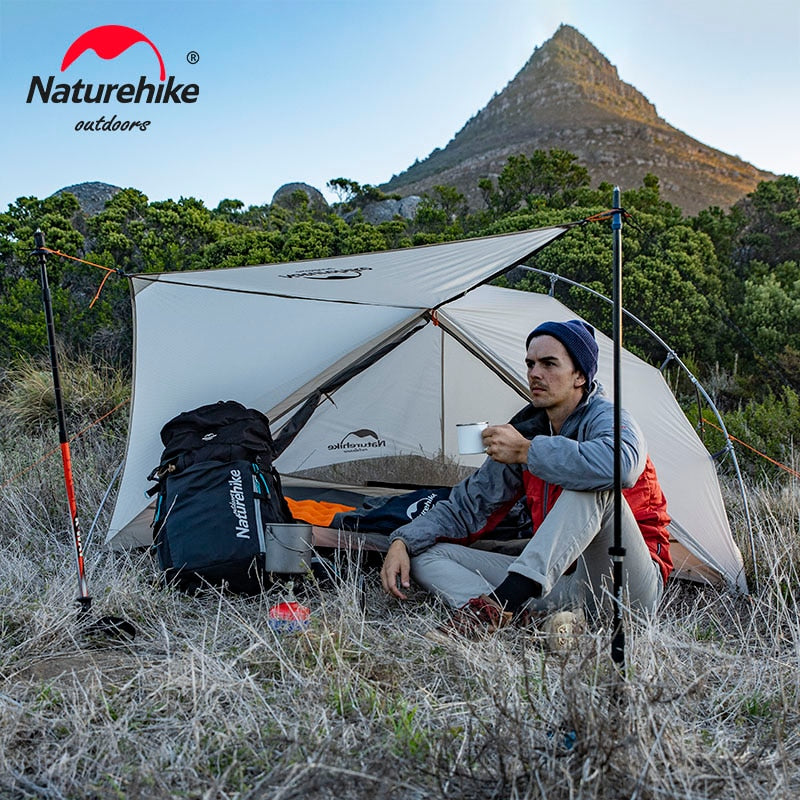 NaturehikeTent VIK Ultralight Single Tent Waterproof Camping Tent Outdoor Hiking Tent 1 People 2 People Travel Tent Cycling Tent