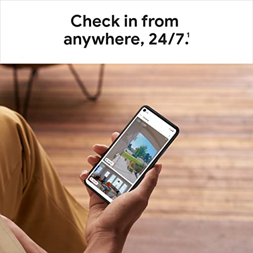 Google Nest Doorbell (Wired, 2nd Gen) - Wired Video Doorbell Camera - Doorbell Security Camera - Snow