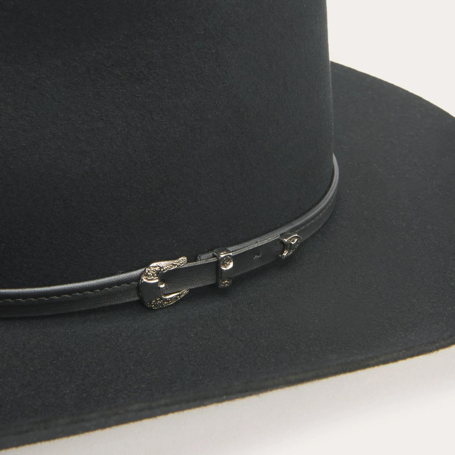 Stetson Black Seneca 4X Buffalo Fur Hat