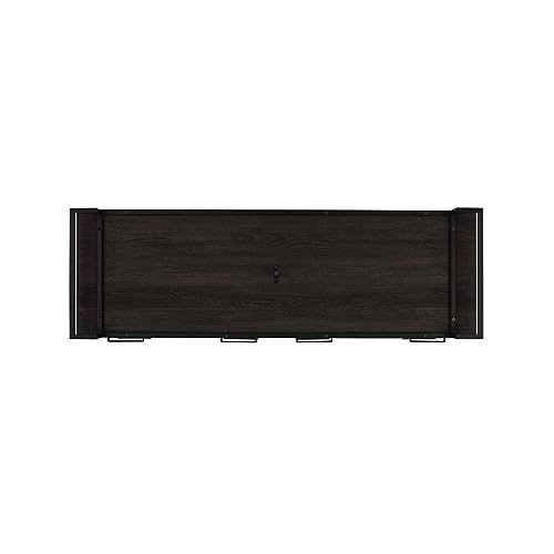 Walker Edison Togo Contemporary Metal and Wood 6-Drawer Dresser, 56 Inch, Coastal Oak