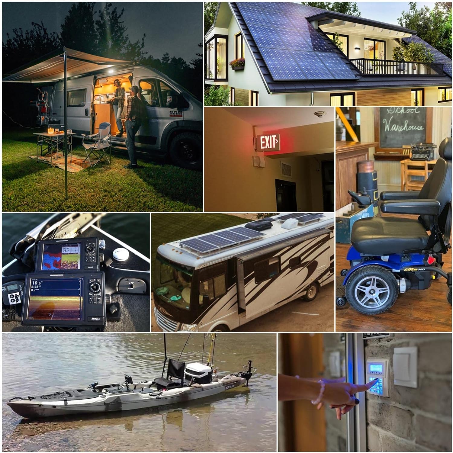 Weize 12V 200Ah LiFePO4 Lithium Battery, Up to 8000 Cycles, Built-in Smart BMS, Perfect for RV, Solar, Marine, Overland/Van, and Off Grid Applications