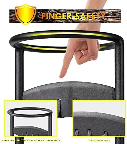 JOMUGY Firewood Kindling Splitter Racker, Hand Cutter Wood Log Cracker Splitter for Campsite Home ��
