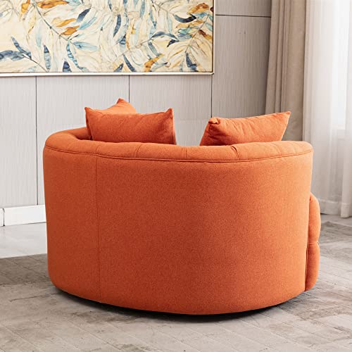 HomSof Swivel Accent Chair Chaise Lounge Indoor leisure Chair Barrel Modern Sofa Lounge Club Round Chair