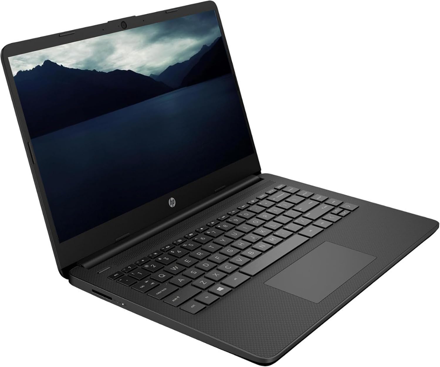 HP Premium 14-inch HD Laptop Computer| Intel Dual Core 2.8GHz 8GB RAM 128GB(64GB SSD+64GB Card)| Webcam Bluetooth HDMI USB-C Wi-Fi Fast Charge| Windows 11 S with 1 Year MS 365| LIONEYE Bundle| Black