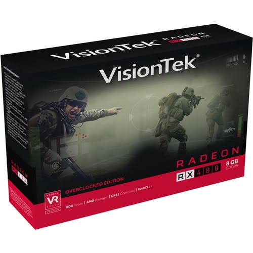 Visiontek 900898 Radeon RX 480 8GB GDDR5 VT