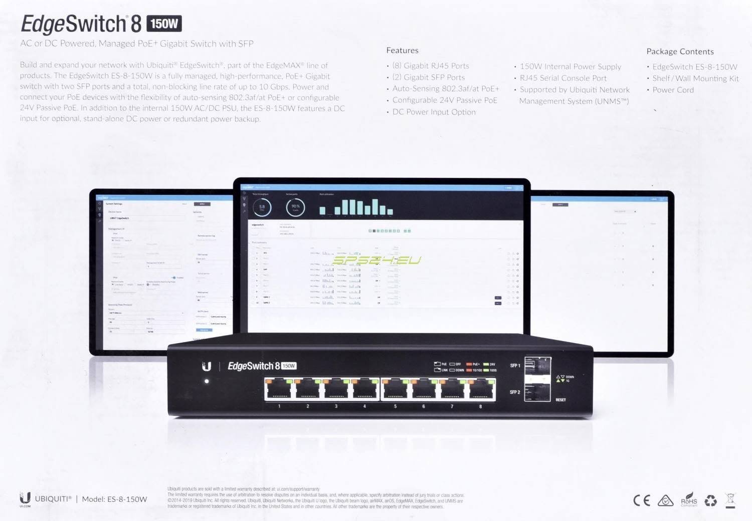 Ubiquiti EdgeSwitch 8 150W One Size