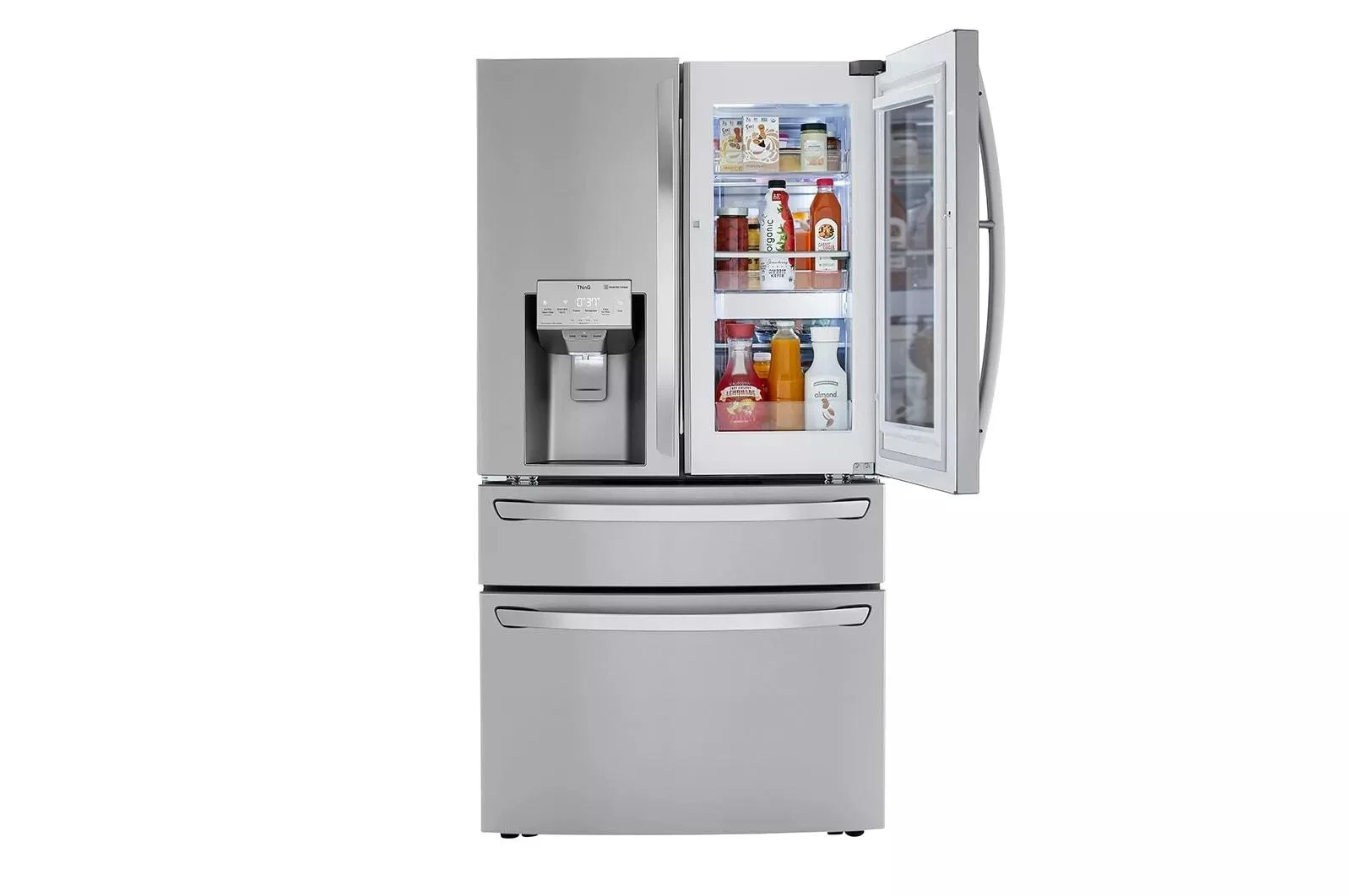 36 Inch Counter Depth Smart French Door Craft Ice™ Refrigerator with 22.5 Cu.