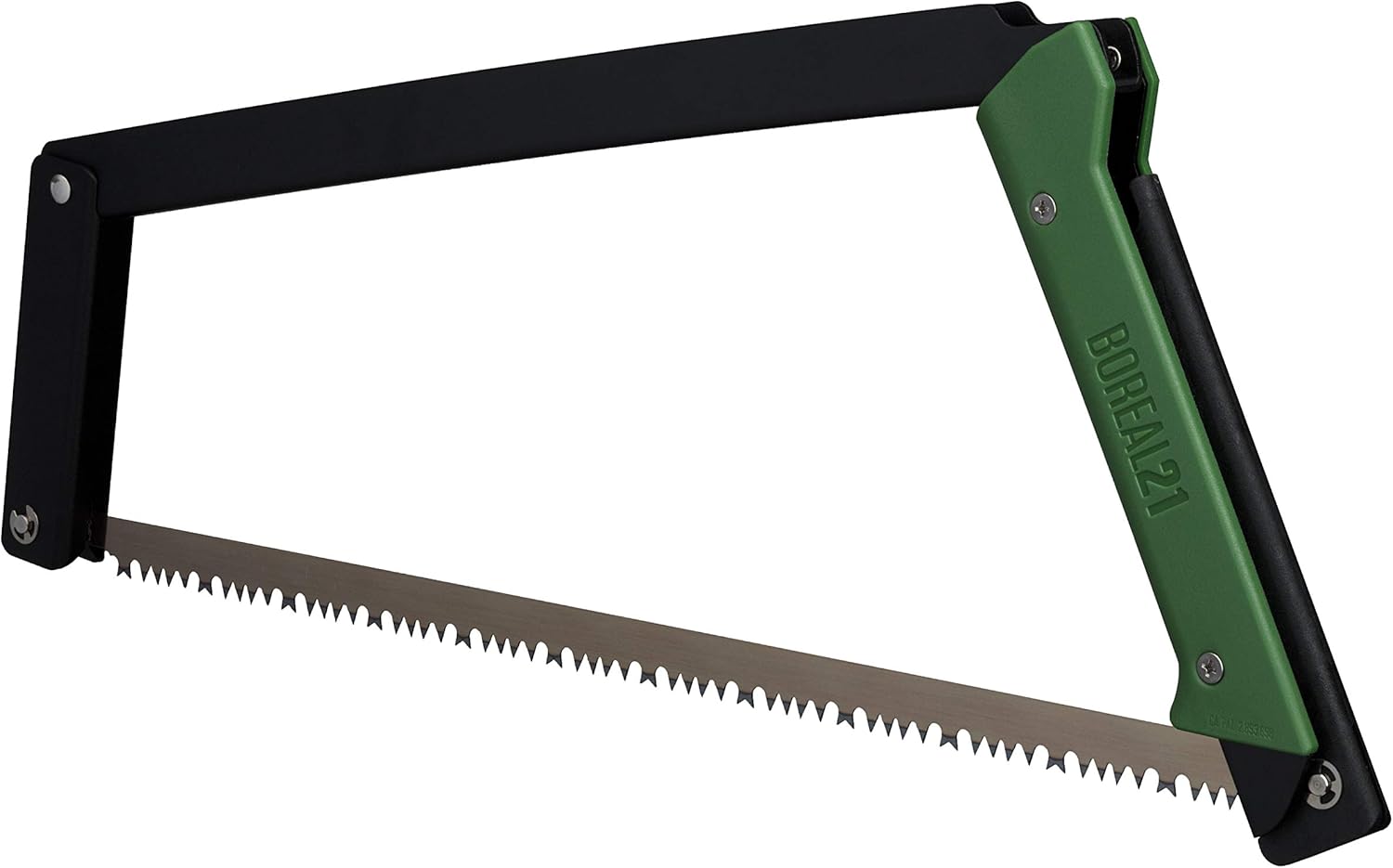 AGAWA - BOREAL21 -> 21 Inch Folding Bow Saw - Black Frame, Green Handle, 21" All Purpose Blade Pack of 2