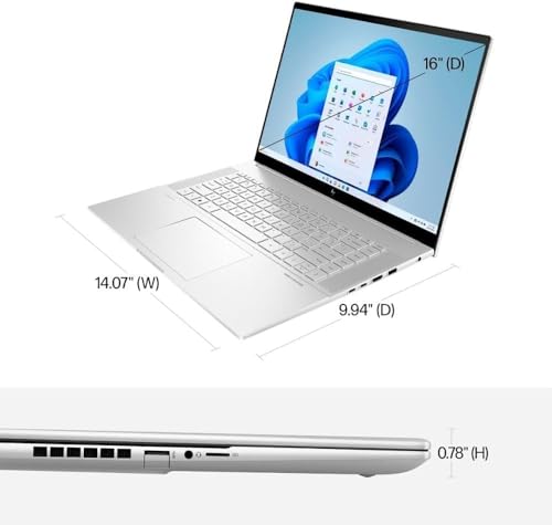HP Envy 16 Workstation & Backlit Gaming Laptop (16.0" 2K Touchscreen 120Hz, 13th Gen i7-13700H, 64GB RAM, 1TB SSD, NVIDIA RTX 4060 8GB), Backlit Keyboard, WiFi 6E, Thunderbolt 4, Win 11 Pro, Sliver
