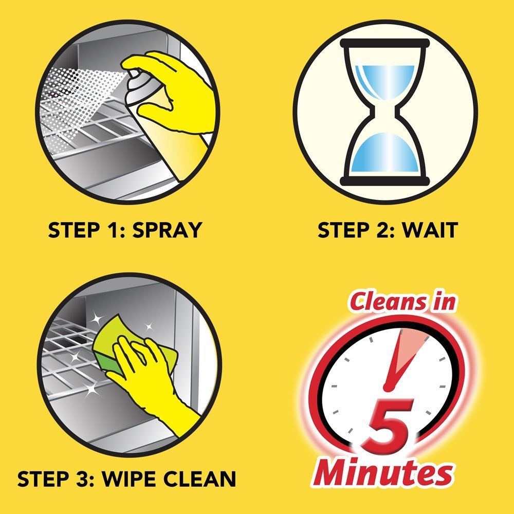 Easy-Off-74017 Professional Fume Free Max Oven Cleaner, Lemon 144 oz (6 Cans x 24 oz) Pack of 2