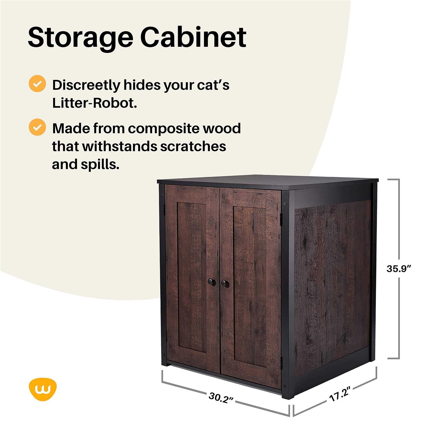 Whisker Storage Cabinet Cat Furniture Farmhouse Style - Pet Supplies online store