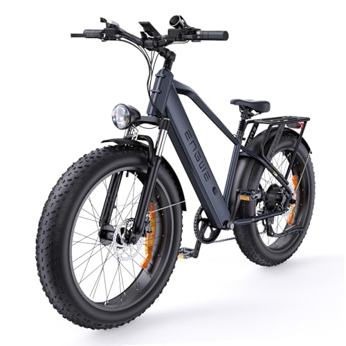 ENGWE E26 1000W Electric Bike for Adults, 26" *4.0" Fat Tire E-Bike with 48V 16Ah Removable Lithium-Ion Battery, Range 87Miles 28MPH 7 Gears Commuting Mountain Ebike