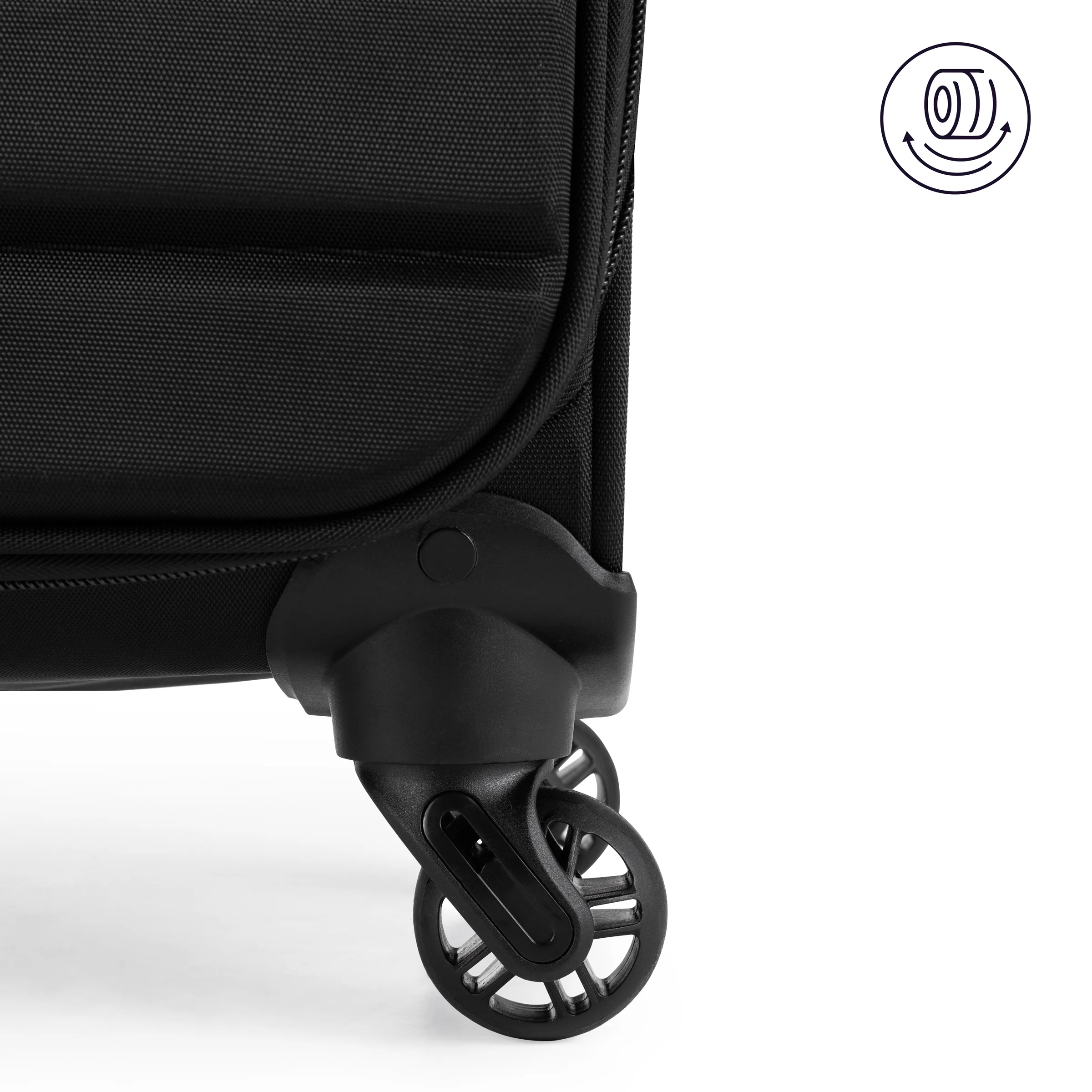 iFLY Softside Fibertech Luggage, 20" Carry-on Luggage, Black