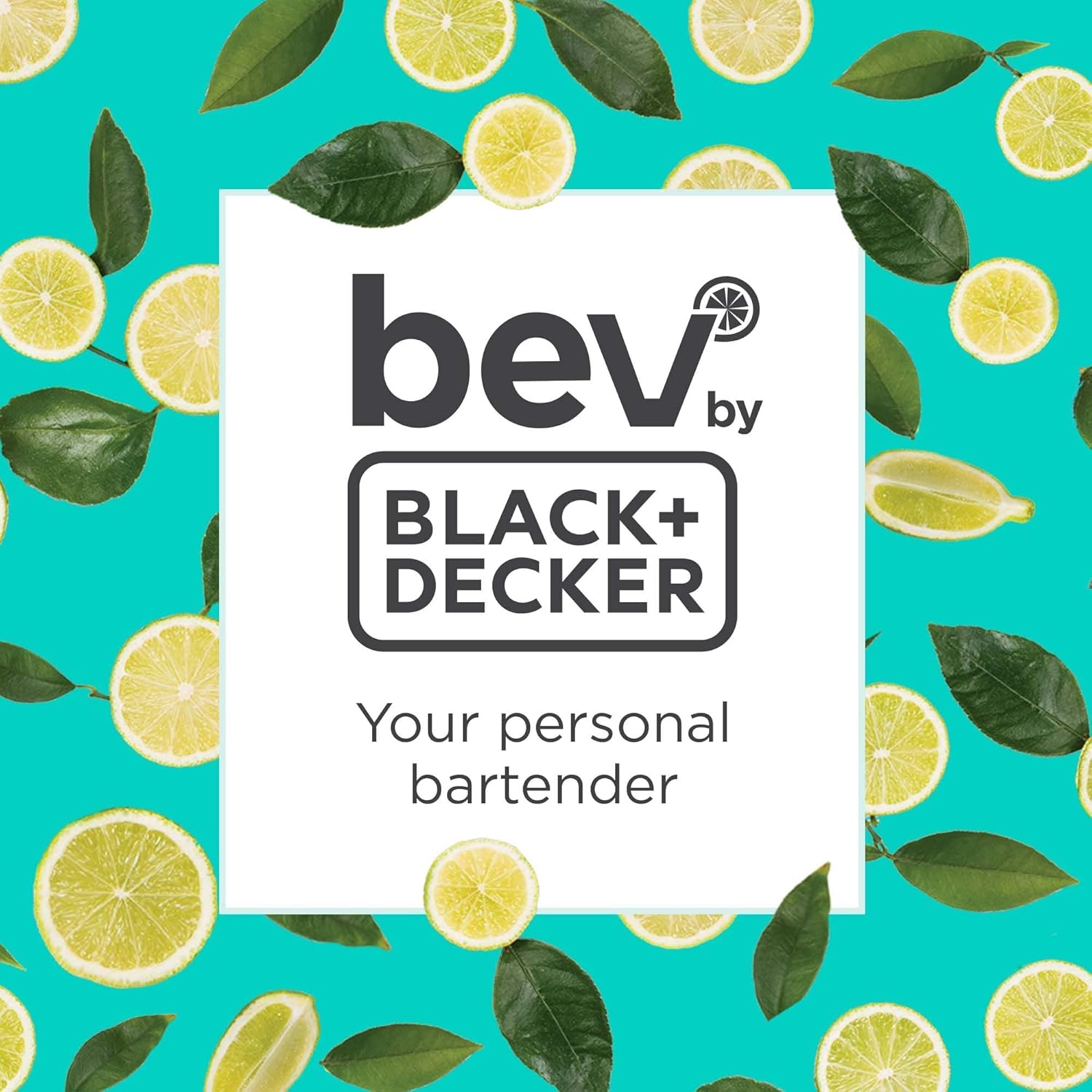 bev by BLACK+DECKER Cocktail Maker Machine, Bar Mat, and Glass Liquor Dispenser Bottles