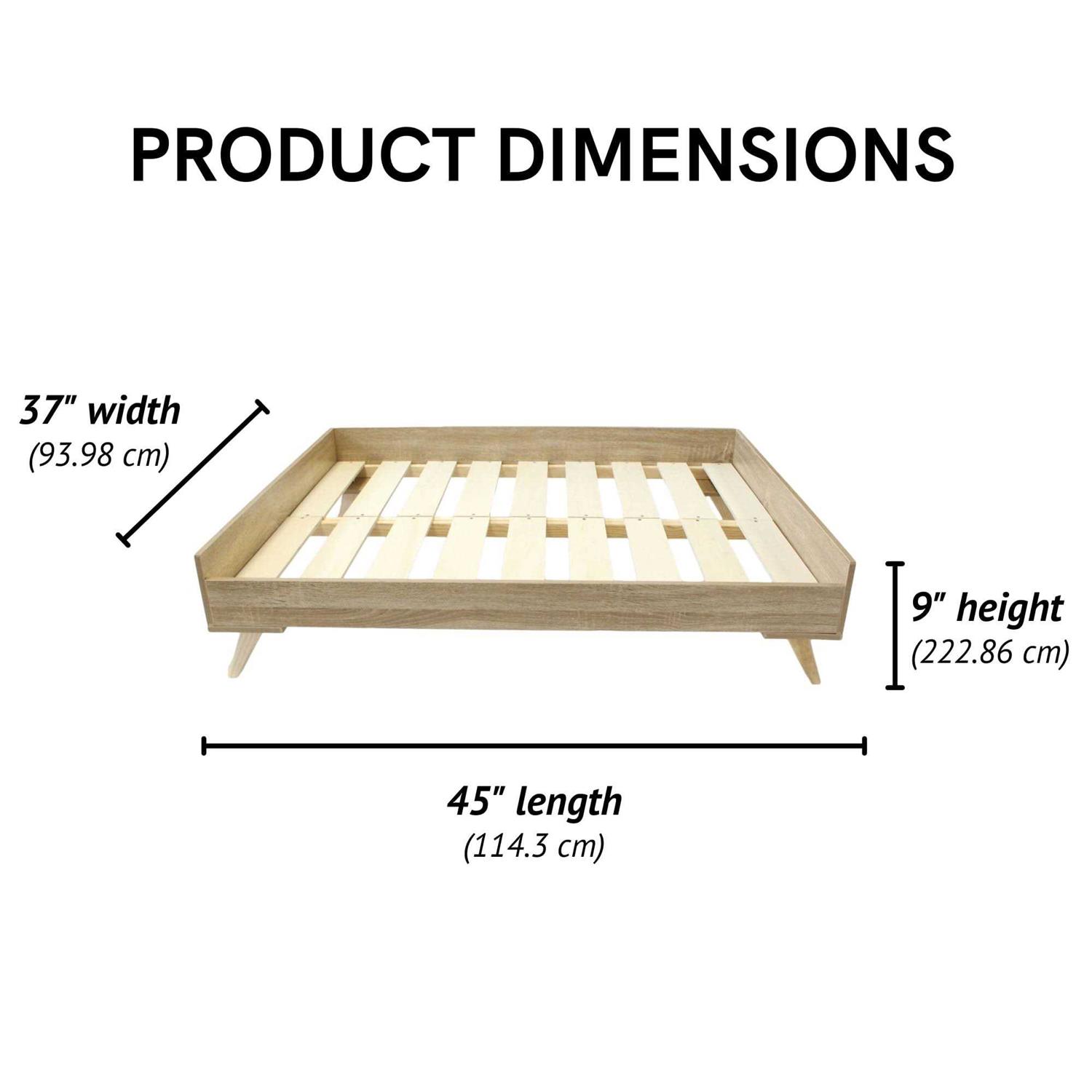 Midlee Raised Wooden Dog Bed Frame - Pet Supplies online store