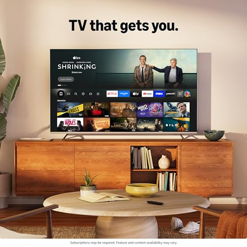 Hisense 55" Class U6 Series Mini-LED 4K UHD Smart Fire TV (55U65QF, 2025 Model) - QLED, Native 144Hz, HDR10+, Dolby Vision IQ, Dolby Atmos, Game Mode Pro, ALLM, Alexa Built in, Black