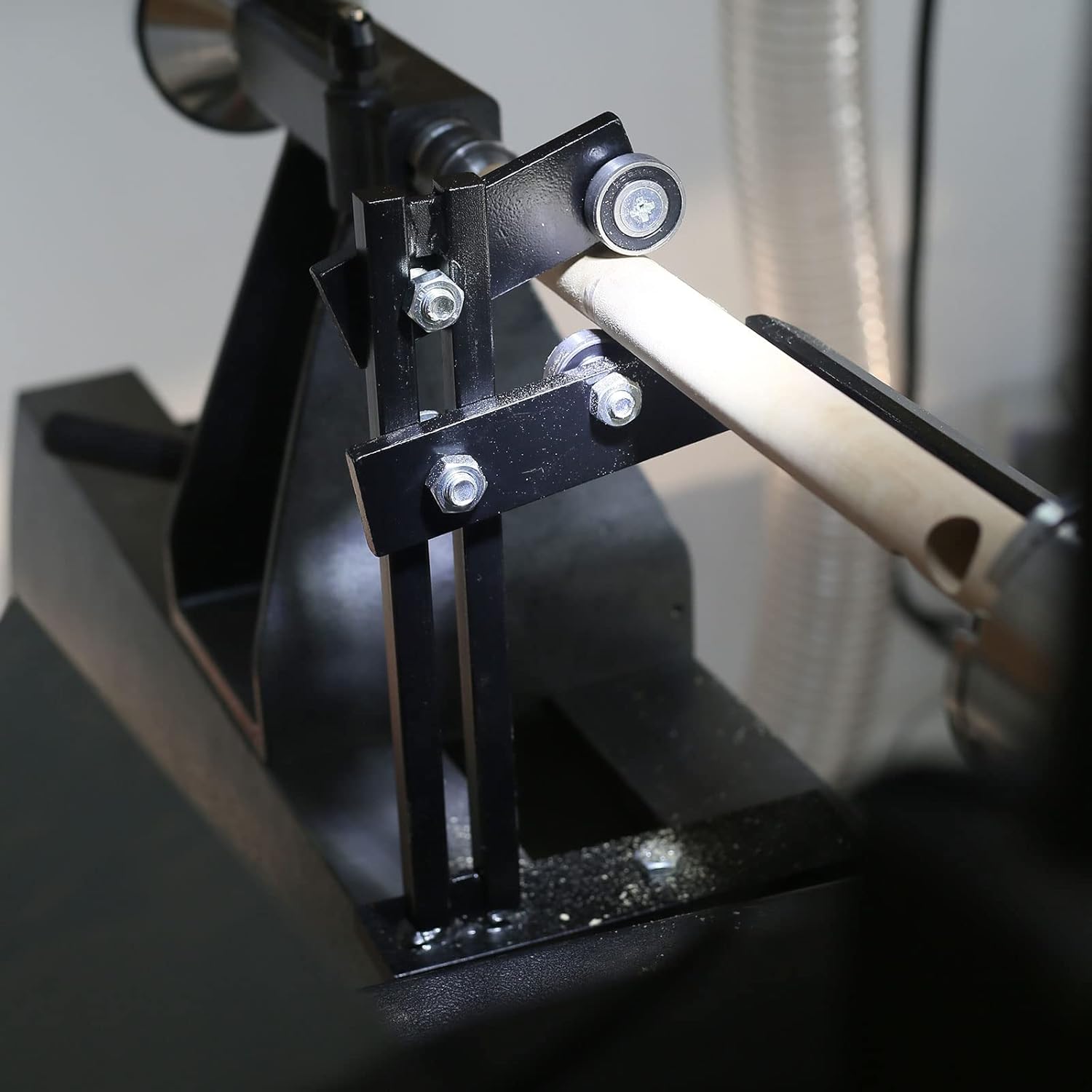 FJL FORCE Wood Lathe Steady Rest, Lathe Steady Rest, Lathe Tool Rest Wood Cast Iron Steady Rest, Wood Lathe Tools and Accessories with Three Metal Fixing Wheels