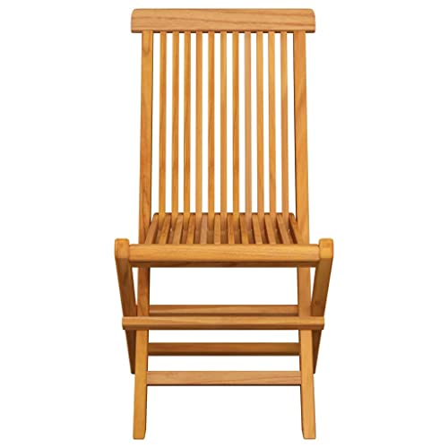 Patio Chairs with Taupe Cushions 8 pcs Solid Teak Wood,Teak Folding Patio Chairs Durable and Comfortable for Outdoor Dining and Relaxation Outdoor Seating Furniture