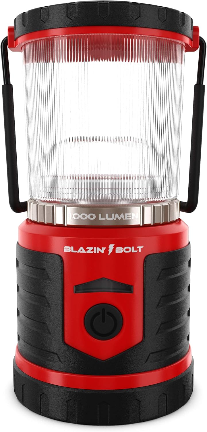 Brightest LED Rechargeable Lantern | Hurricane, Camping, Storm | Power Bank Light | 400 Hour Runtime (400 Lumen, Orange)