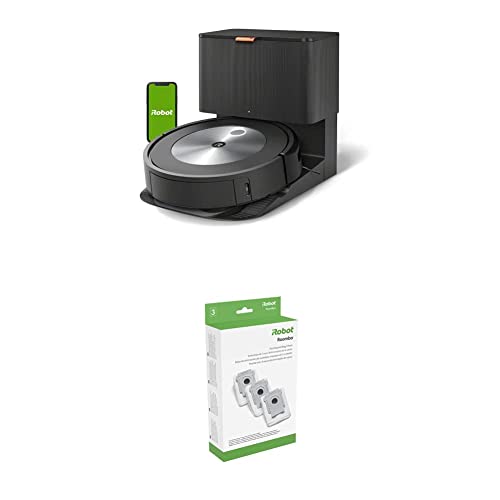 iRobot Roomba j7+ (7550) Self-Emptying Robot Vacuum – Identifies and avoids Obstacles Like pet Waste & Cords, Empties Itself for 60 Days, Smart Mapping, Compatible with Alexa, Ideal for Pet Hair
