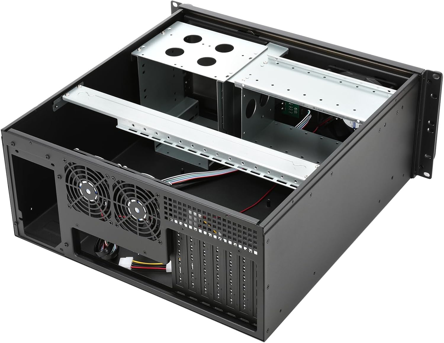 4U rackmount Server ChassisATX Micro ATX/Mini-itx 2x5.25 +（7+1 x3.5 + 2x2.5 Bays USB3.0 with 2.0 Adaptor