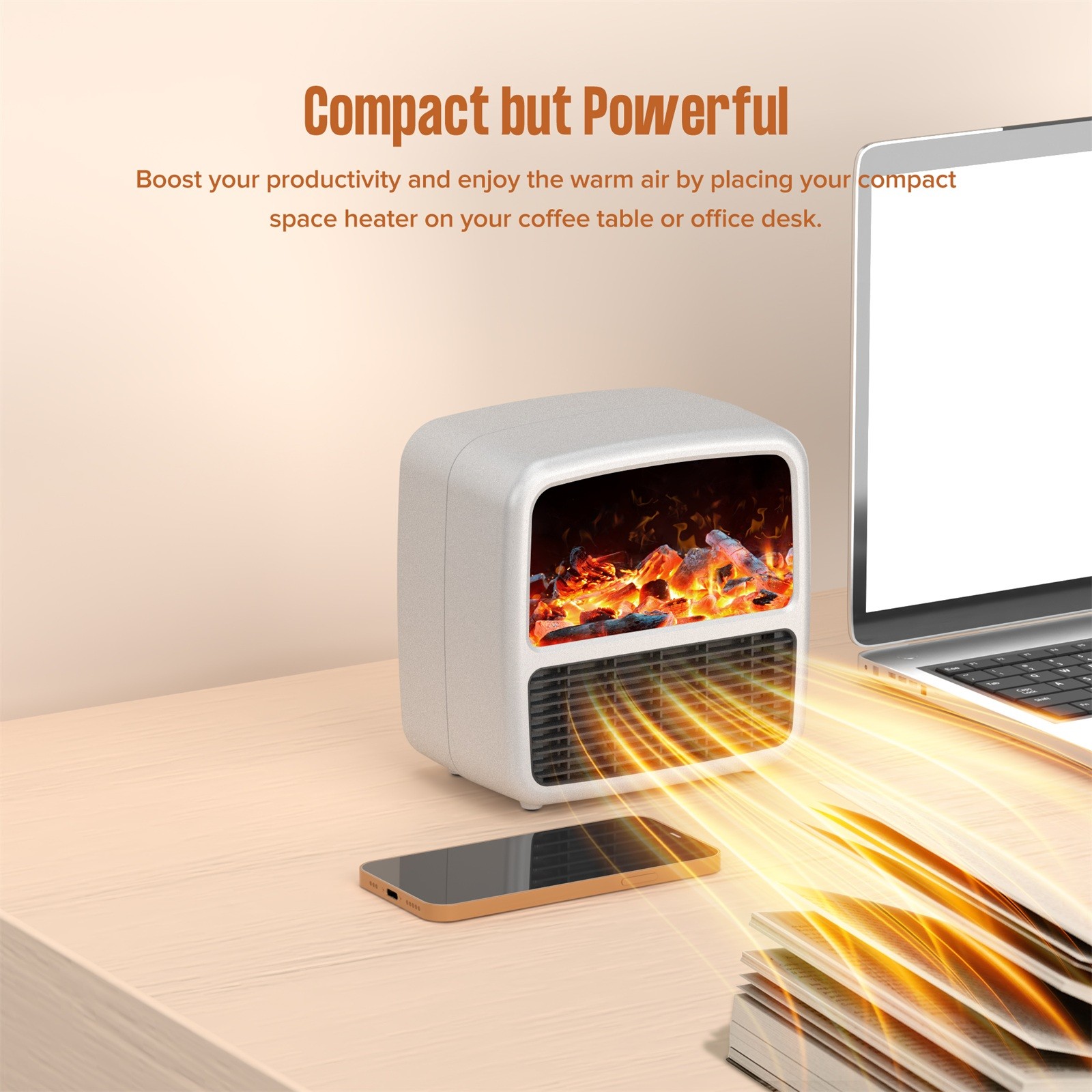 Clearance TOFOTL Space Heater, Energy Efficient Space Heater For Indoor Use Office Room, Portable Personal Small Ceramic Electric Heater With Fast Heating