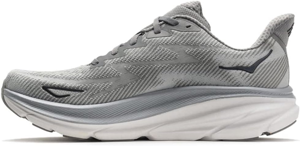 Hoka Men's Clifton 9 Sneaker, Harbor Mist/Black, 8.5