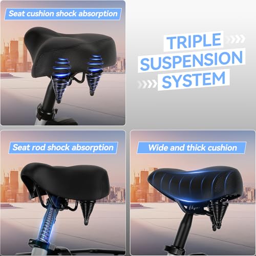 Vivi T01 20" x2.6 Fat Tire Electric Tricycle for Adults, 750W Peak 20'' Folding 3 Wheels Electric Bike, 95% Pre-Assembled, Speed Differential, 15.5MPH Eletric Trike with Bracket